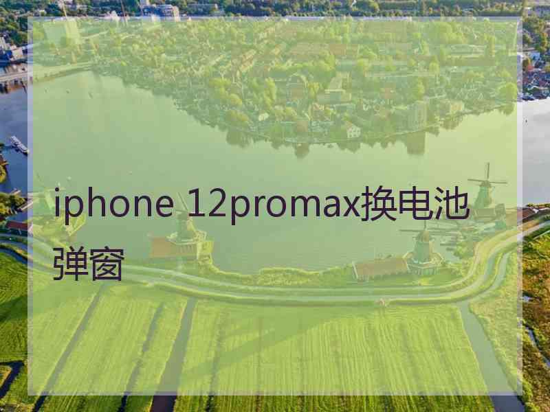 iphone 12promax换电池弹窗