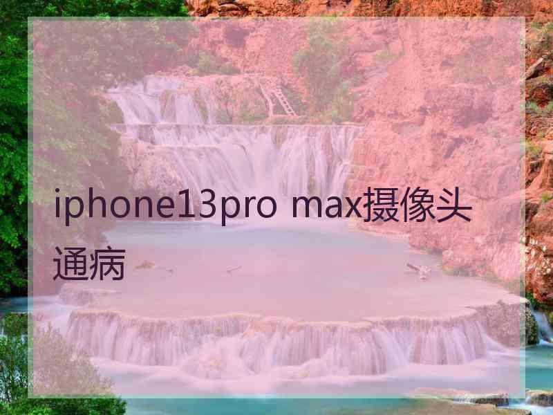 iphone13pro max摄像头通病