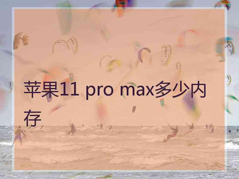 苹果11 pro max多少内存