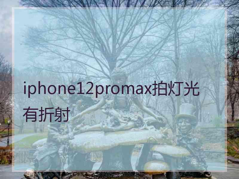 iphone12promax拍灯光有折射