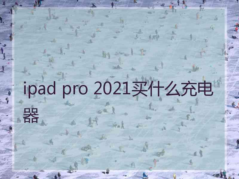 ipad pro 2021买什么充电器