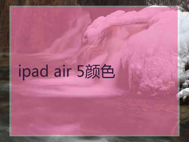 ipad air 5颜色