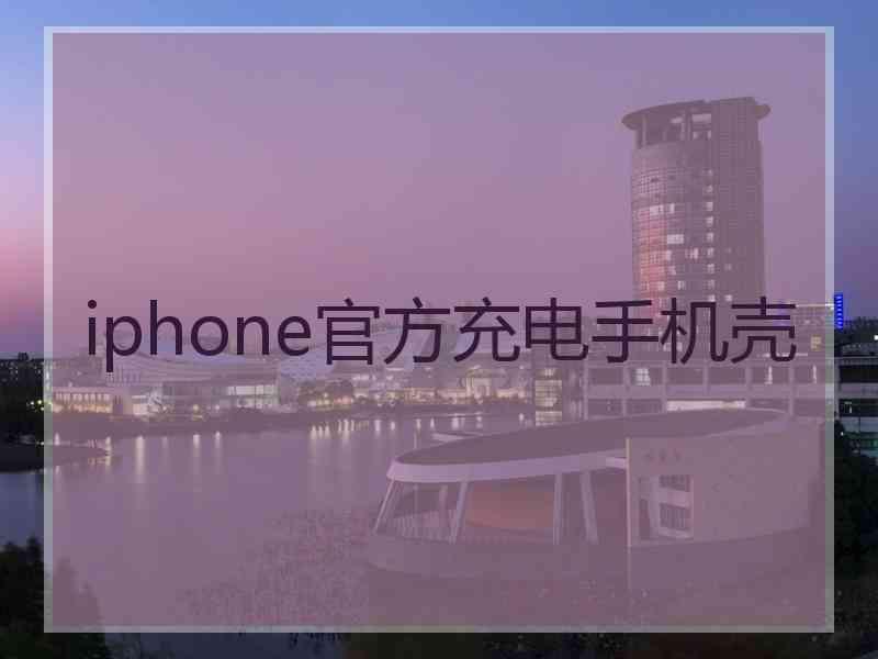 iphone官方充电手机壳