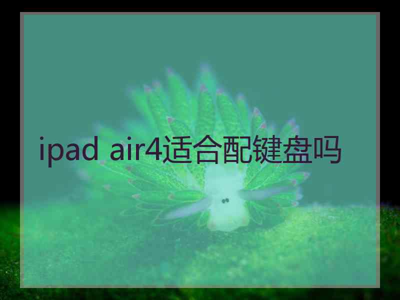 ipad air4适合配键盘吗