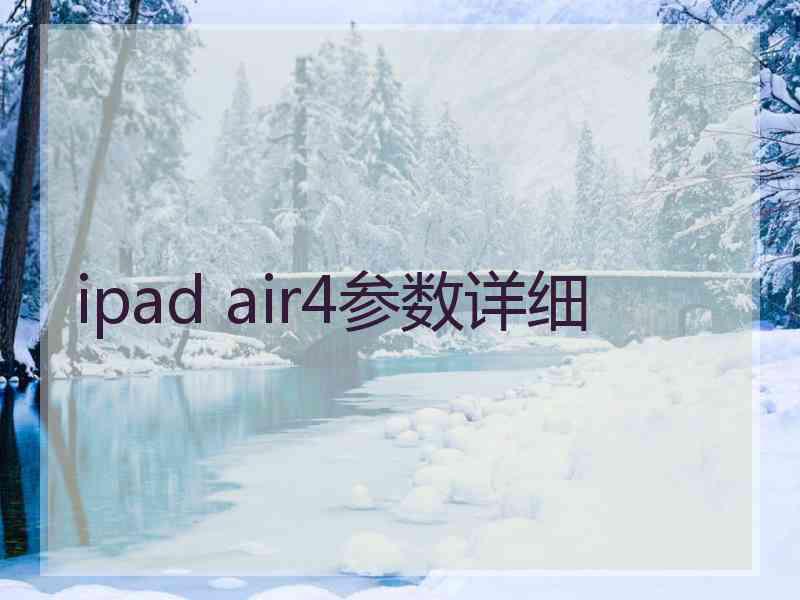 ipad air4参数详细