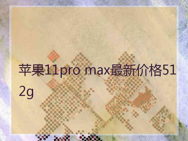 苹果11pro max最新价格512g