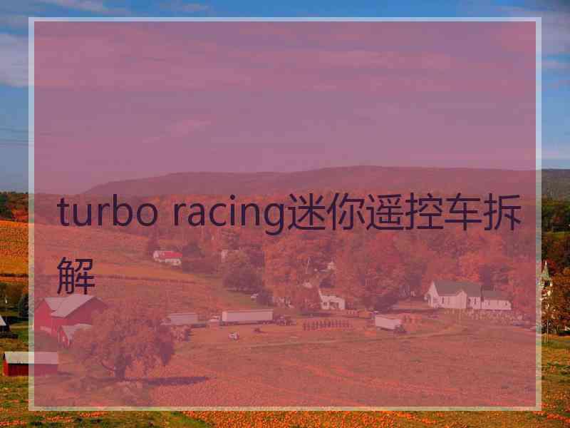 turbo racing迷你遥控车拆解