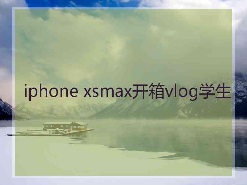 iphone xsmax开箱vlog学生