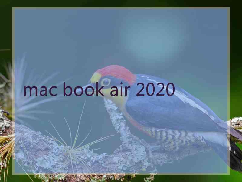 mac book air 2020