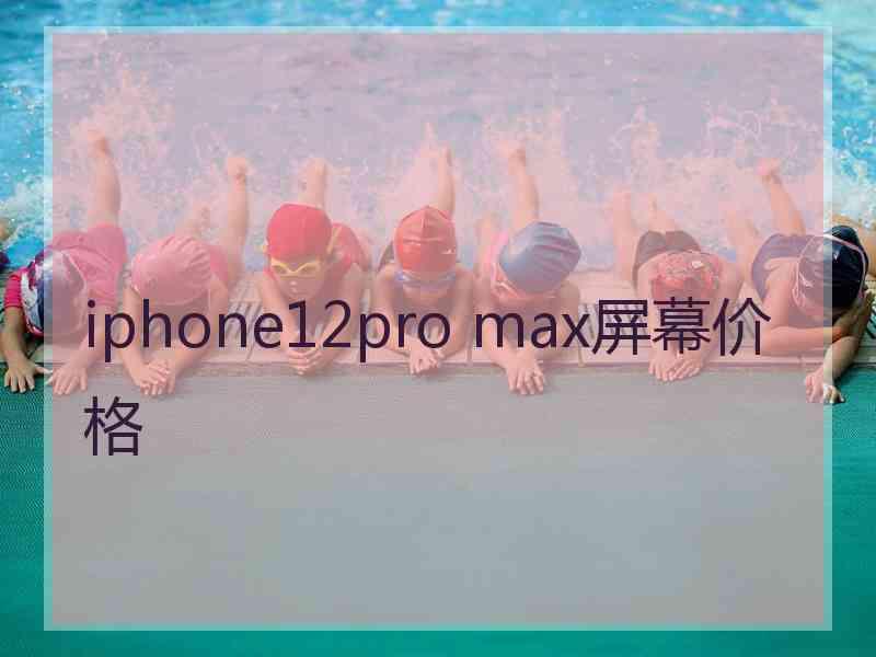 iphone12pro max屏幕价格