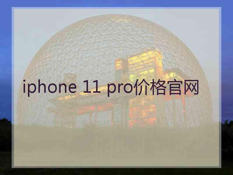 iphone 11 pro价格官网