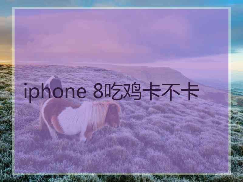 iphone 8吃鸡卡不卡