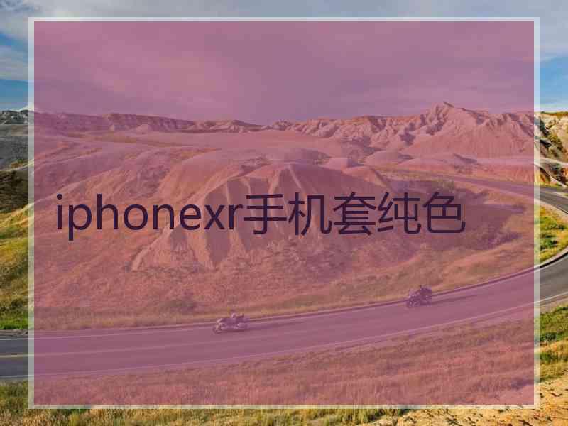 iphonexr手机套纯色