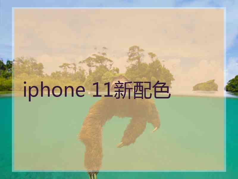 iphone 11新配色