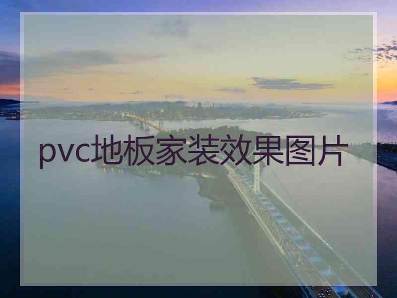 pvc地板家装效果图片