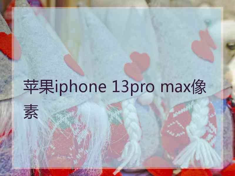 苹果iphone 13pro max像素