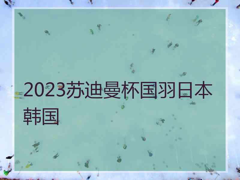 2023苏迪曼杯国羽日本韩国