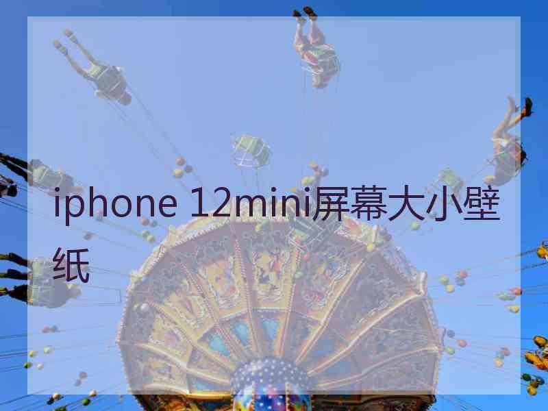 iphone 12mini屏幕大小壁纸