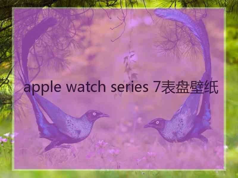 apple watch series 7表盘壁纸