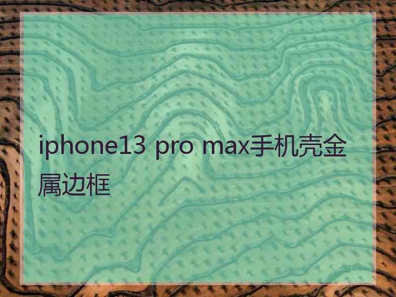 iphone13 pro max手机壳金属边框