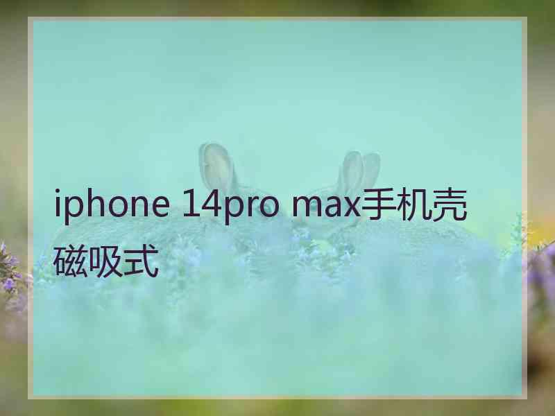 iphone 14pro max手机壳磁吸式