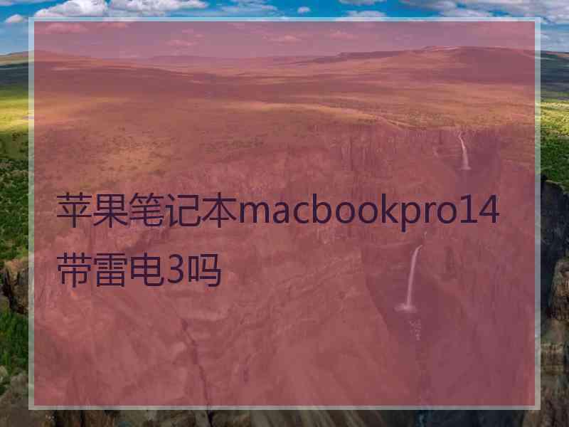 苹果笔记本macbookpro14带雷电3吗