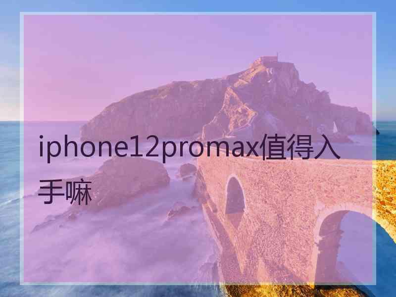 iphone12promax值得入手嘛