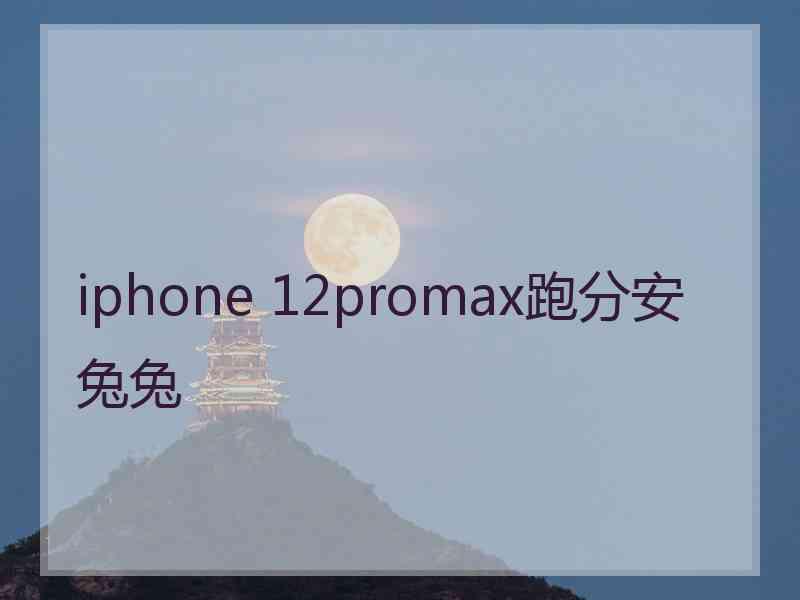 iphone 12promax跑分安兔兔